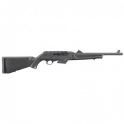 Ruger Pistol Caliber Carbine, Semi-automatic, Rifle, 9MM, 16.12" Heavy Fluted Barrel, Non Threaded, Black Finish, Synthetic Sto