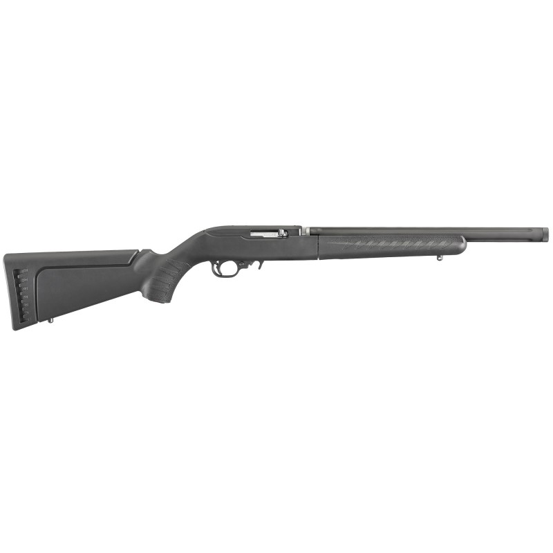 Ruger 10/22 Takedown, 22LR, 16.1" Barrel, Satin Black Finish, Black Synthetic Stock, w/Carry Case, Heavy Barrel Fluted and Thre