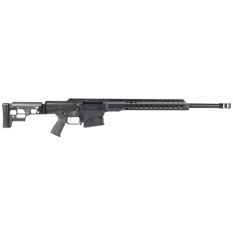 Barrett MRAD, Bolt Action, 338 Lapua, 24.5" Heavy Barrel, Black Finish, Folding Stock, 10Rd, 3/4 x 24 Thread Pitch, Fully Adjus