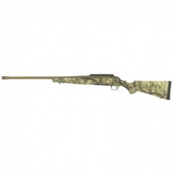 Ruger American Bolt-Action, 30-06 Springfield, 22" Barrel w/Muzzle Brake, Cerakote Bronze Finish, Go Wild Camo Synthetic Stock,