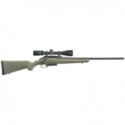 Ruger American Predator Rifle, Bolt-Action, 6.5 Creedmoor, 22" Threaded Barrel, Matte Black Finish, Moss Green Synthetic Stock,