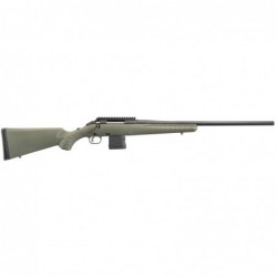 Ruger American Predator Rifle, Bolt-Action, 6.5 Creedmoor, 22" Threaded Barrel, Matte Black Finish, Green Composite Stock, Scop