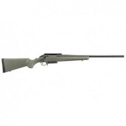 View 2 - Ruger American Predator Rifle, Bolt-Action, 6.5 Creedmoor, 22" Threaded Barrel, Matte Black Finish, Green Composite Stock, Scop