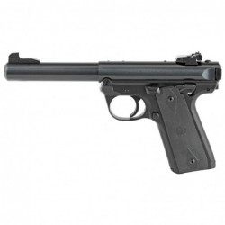 Ruger Mark IV 22/45, Semi-automatic Pistol, Full Size, 22 LR, 5.5" Bull Barrel, Polymer Frame, Black Finish, Checkered Syntheti