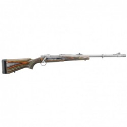 Ruger Guide Gun, Bolt-Action Rifle, 338 Winchester, 20" Barrel, Hawkeye Matte Finish, Stainless Steel, Green Mountain Laminate