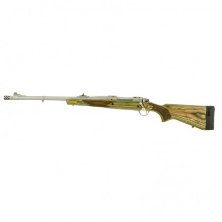 Ruger Guide Gun Left-Handed, Bolt-Action Rifle, 375 Ruger, 20" Barrel, Hawkeye Matte Finish, Stainless Steel, Green Mountain La