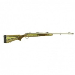 View 2 - Ruger Guide Gun Left-Handed, Bolt-Action Rifle, 375 Ruger, 20" Barrel, Hawkeye Matte Finish, Stainless Steel, Green Mountain La