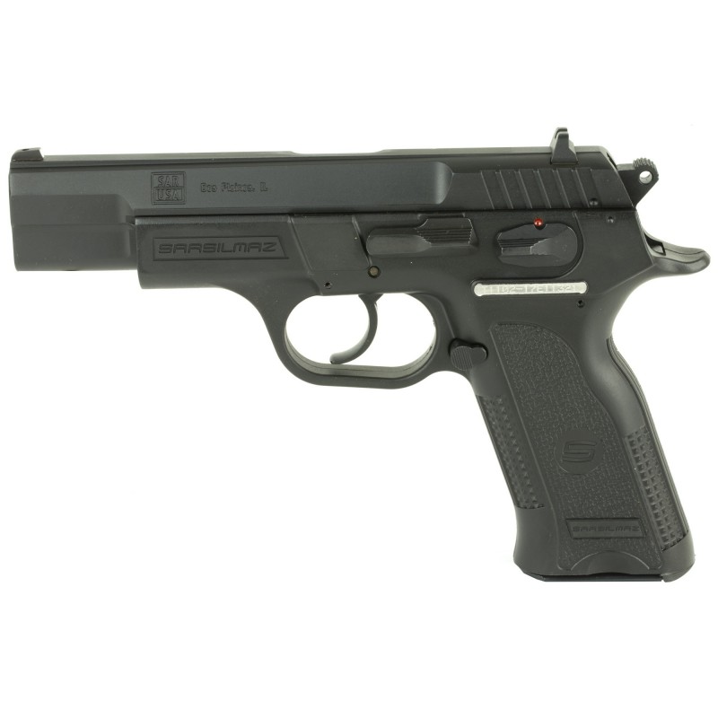 SAR USA B6, Semi-automatic, DA/SA, 9MM, 4.5" Barrel, Polymer Frame, Black Finish, 17Rd, 2 Magazines B69BL