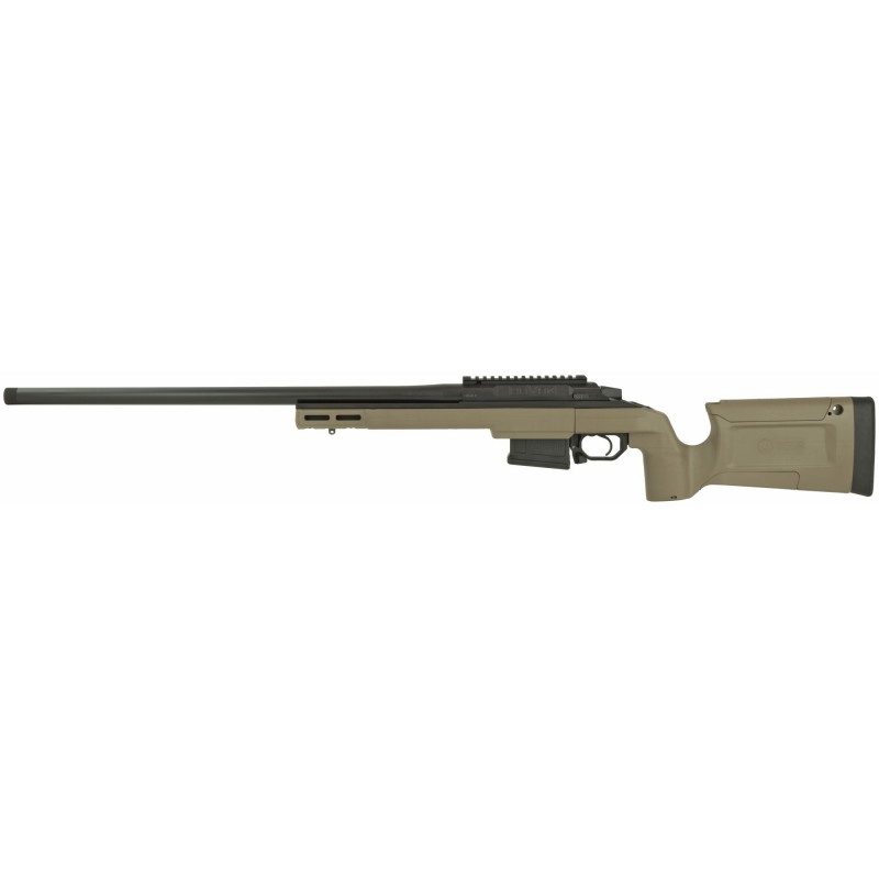 Seekins Precision HAVAK BRAVO, Bolt Action Rifle, 6.5 Creedmoor, 24" 5R Match Grade Barrel, Black Cerakote Finish, KRG FDE Brav