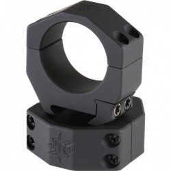 View 1 - Seekins Precision Scope Ring, 1.0" High, 34mm, 4 Cap Screw, Black Finish 0010630006