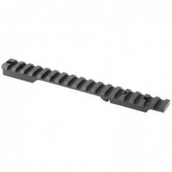 View 2 - Seekins Precision 0 MOA Scope Base, #6-40 Screws, Fits Remington 700, Long Action, Black Finish 0010710001