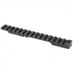 View 2 - Seekins Precision 0 MOA Scope Base, #6-40 Screws, Fits Remington 700, Short Action, Black Finish 0010710013