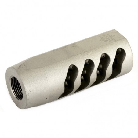 Seekins Precision AR ATC Muzzle Brake, 223 Rem/556NATO, Bead Blasted Stainless Finish, 1/2X28 Threads 11510033