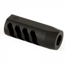 View 2 - Seekins Precision AR ATC Muzzle Brake, 223 Rem/556NATO, Melonited Black Finish, 1/2X28 Threads 11510035