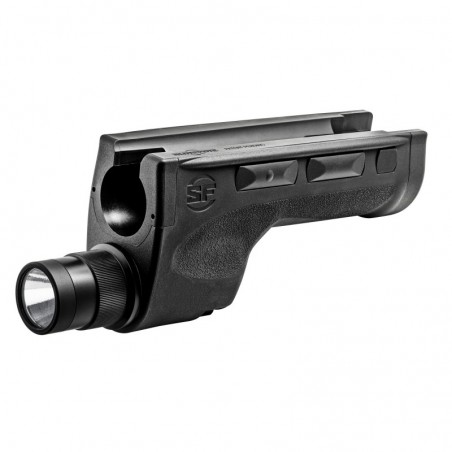 Surefire 6 Volt Shotgun Forend Weaponlight, Fits Mossberg 500/590, Black Finish, 600/200 Lumen, Ambidextrious, Momentary/consta