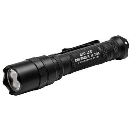 Surefire E2D LED Defender Ultra Flashlight, Dual-Output LED, 1000 Lumens, Dual-output Tailcap Click Switch, Strike Bezel, 2x CR