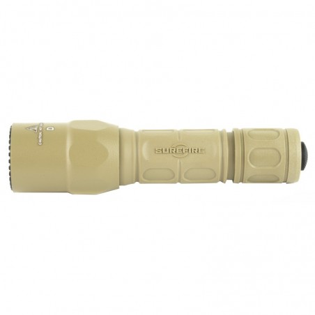 Surefire G2X Pro Flashlight, Dual-Output LED, 15/600 Lumens, Constant-On Click-Type Tailcap Switch, Tan G2X-D-TN