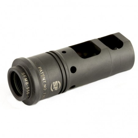 Surefire SOCOM, Muzzle Brake/Suppressor Adapter, 556NATO, 1/2X28, Black Finish SFMB-556-1/2-28