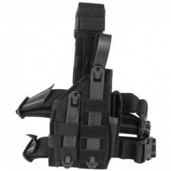 BLACKHAWK Omega VI Ultra Holster, Universal Handgun Fit Equipped With Light or Laser, Ambidextrous, Black 40MLH1BK