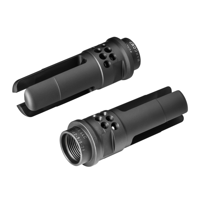 Surefire Warcomp, Flash Hider/Suppressor Adapter, 7.62MM, 5/8X24, Black Finish WARCOMP-762-5/8-24