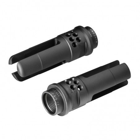 Surefire Warcomp, Flash Hider/Suppressor Adapter, 7.62MM, 5/8X24, Black Finish WARCOMP-762-5/8-24