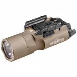 Surefire X300 Ultra, Weaponlight, White LED, 1000 Lumens, Fits Picatinny and Universal, For Pistols, Tan Finish, 2x CR123 Batte