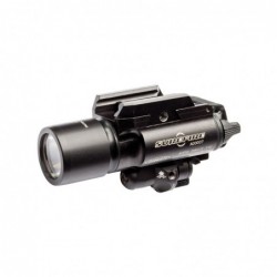 Surefire X400 LED Weaponlight and Laser, Pistol, 1000 Lumens, White Light Output with Red Laser, Picatinny, Black X400-A-RD