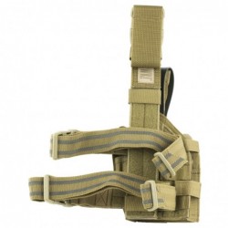 View 2 - BLACKHAWK Omega VI Ultra Holster, Universal Handgun Fit Equipped With Light or Laser, Ambidextrous, Coyote Tan 40MLH1CT