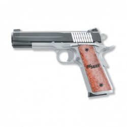 View 1 - Sig Sauer 1911 STX, Full Size, 45ACP, 5" Barrel, Steel Frame, Two-Tone Finish, Wood Grips, Adjustable Night Sights, 8Rd, 2 Maga