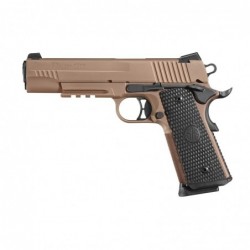 Sig Sauer 1911, Full Size, Emperor Scorpion, 45ACP, 5" Barrel, Steel Frame, Flat Dark Earth Finish, Black G10 Grips, Night Sigh