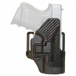 View 1 - BLACKHAWK CQC SERPA Holster With Belt and Paddle Attachment, Fits Glock 26/27/33, Right Hand, Carbon Fiber, Black 410001BK-R