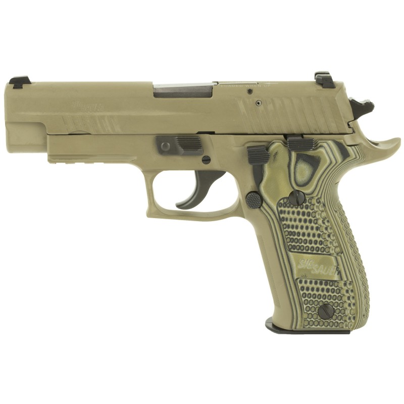 Sig Sauer P226 Scorpion, DA/SA, Full Size, 9MM, 4.4" Barrel, Alloy Frame, Flat Dark Earth Finish, G10 Grips, Night Sights, Shor