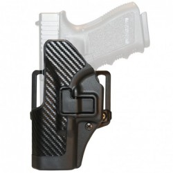 View 1 - BLACKHAWK CQC SERPA Holster With Belt and Paddle Attachment, Fits Glock 19/23/32/36, Left Hand, Carbon Fiber, Black 410002BK-L
