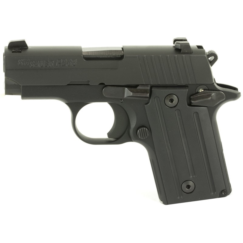 Sig Sauer P238, Single Action Only, Compact, 380ACP, 2.7" Barrel, Alloy Frame, Black Finish, Fixed Sights, 6Rd, 1 Magazine 238-