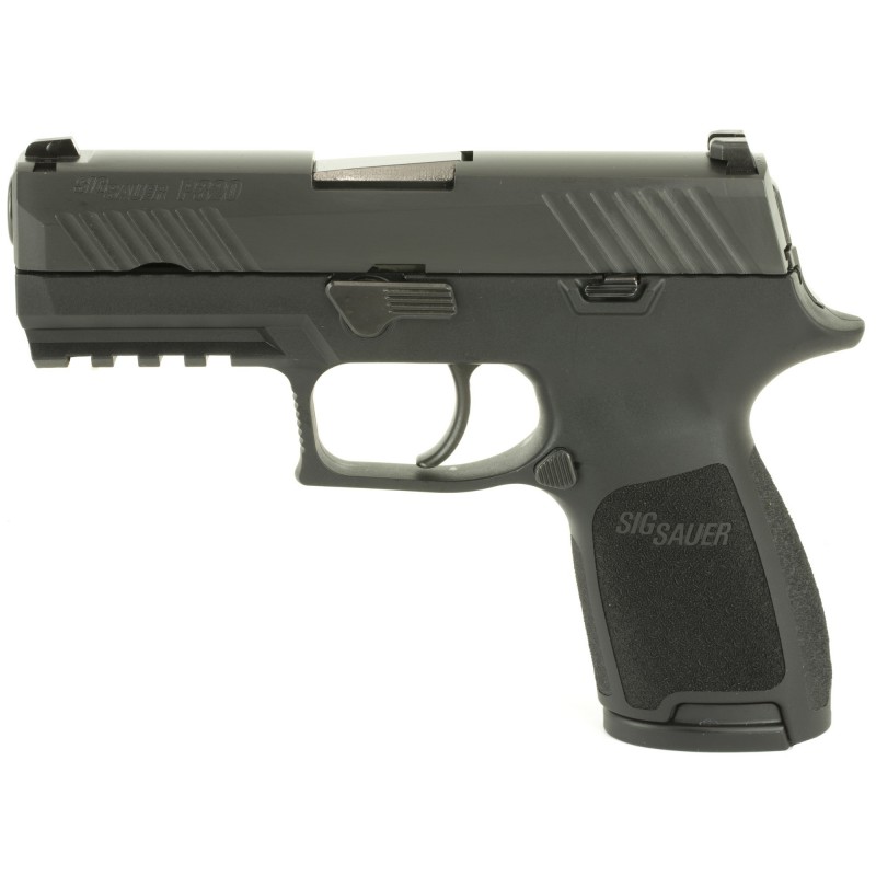 Sig Sauer P320 Compact, Striker Fired, 45ACP, 3.9" Barrel, Polymer Frame, Black Finish, Night Sights, 9Rd, 2 Magazines 320C-45-