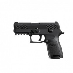 Sig Sauer P320 Compact, Striker Fired, 9MM, 3.9" Barrel, Polymer Frame, Black Finish, Fixed Sights, 15Rd, 2 Magazines 320C-9-B