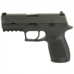 Sig Sauer P320 Compact, Striker Fired, Compact, 9MM, 3.9" Barrel, Polymer Frame, Black Finish, Fixed Sights, 10Rd, 2 Magazines