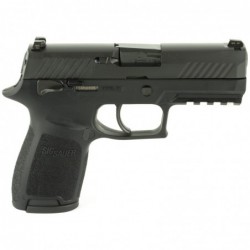 View 2 - Sig Sauer P320 Compact, Striker Fired, Compact, 9MM, 3.9" Barrel, Polymer Frame, Black Finish, Night Sights, Manual Safety, 10R