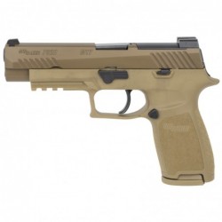 Sig Sauer P320 M17, Striker Fired,  9MM, 4.7", Polymer Frame, Coyote Finish, DP Pro Plate,  17Rd, 2 Mags, Siglite Night Sights
