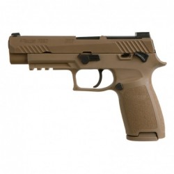 View 1 - Sig Sauer P320 M17, Striker Fired,  9MM, 4.7" Barrel, Polymer Frame, Coyote Finish, DP Pro Plate, Manual Safety, 17Rd, 2 Mags,
