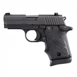 Sig Sauer P938, Single Action Only, Compact, 9MM, 3" Barrel, Alloy Frame, Black Finish, Rubber Grip, Night Sights, Ambidextrous