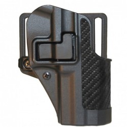 View 1 - BLACKHAWK CQC SERPA Holster With Belt and Paddle Attachment, Fits SigPro 2022, Right Hand, Carbon Fiber, Black 410008BK-R