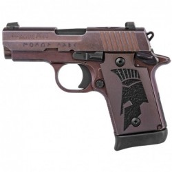 Sig Sauer P938, Spartan II, Semi-automatic, Single Action Only, Compact, 9MM, 3" Barrel, Alloy Frame, Spartan II Grips, Siglite