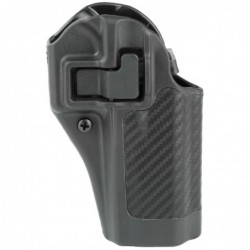 BLACKHAWK CQC SERPA Holster With Belt and Paddle Attachment, Fits Glock 20/21 and S&W MP.45, Right Hand, Carbon Fiber, Black 41