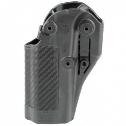 View 2 - BLACKHAWK CQC SERPA Holster With Belt and Paddle Attachment, Fits Glock 20/21 and S&W MP.45, Right Hand, Carbon Fiber, Black 41