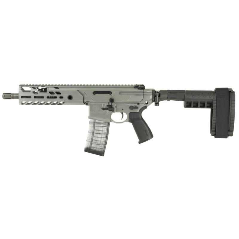 Sig Sauer MCX Virtus, Semi-automatic Pistol, AR, 300 Blackout, 9" Barrel, Gray Finish, 30Rd, With Stabilizing Brace PMCX-300B-9