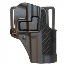 View 1 - BLACKHAWK CQC SERPA Holster With Belt and Paddle Attachment, Fits S&W MP, Right Hand, Carbon Fiber, Black 410025BK-R
