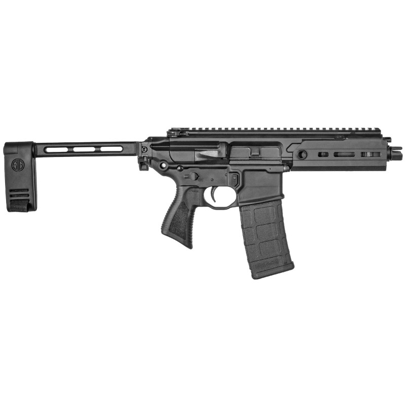 Sig Sauer MCX Rattler, Semi-automatic Pistol, AR, 556NATO, 5.5" Barrel, Aluminum Frame, Black Finish, M-Lok Handguard Pivoting