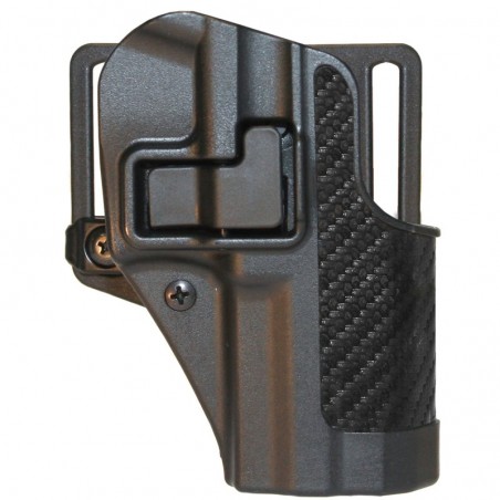 BLACKHAWK CQC SERPA Holster With Belt and Paddle Attachment, Fits Colt Commander, Right Hand, Carbon Fiber, Black 410042BK-R