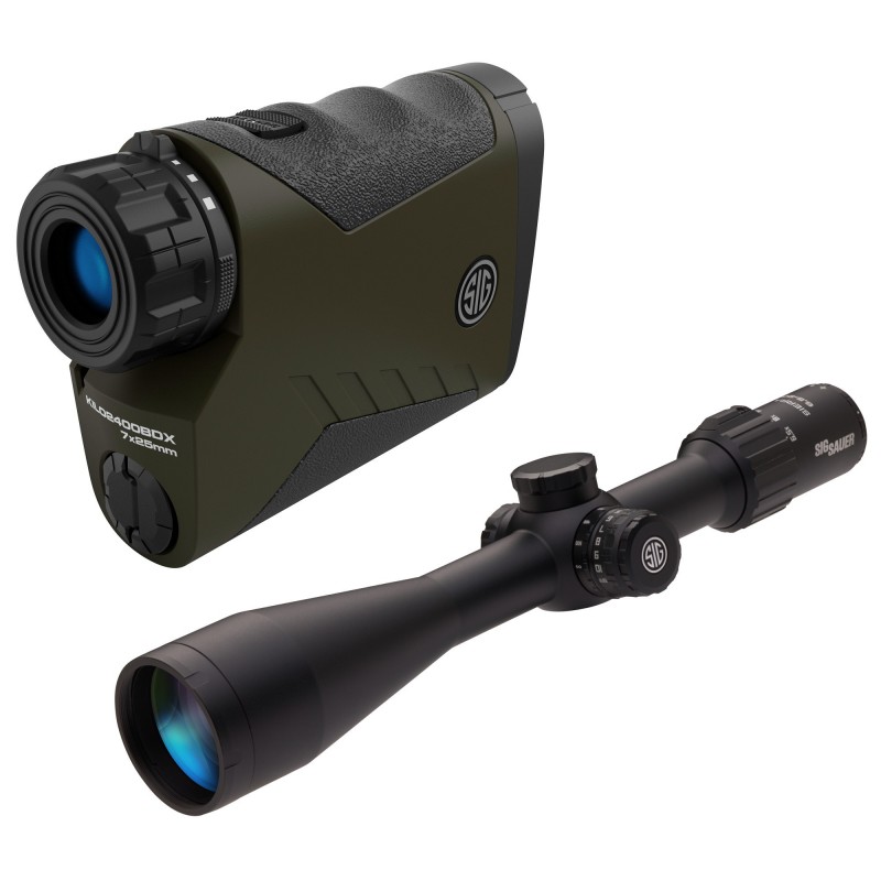 Sig Sauer BDX Combo Kit, KILO2400BDX Laser Range Finder and SIERRA3BDX 6.5-20X52MM Rifle Scope, Black Finish SOK24BDX01